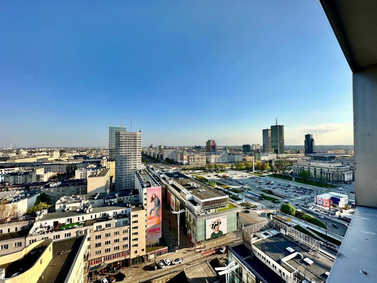 Super Apartament Grey Centrum 2X Metro Fast Wifi 300 Mbs Netflix Appletv Smarttv Spotify Panorama Miasta Warsaw Ngoại thất bức ảnh