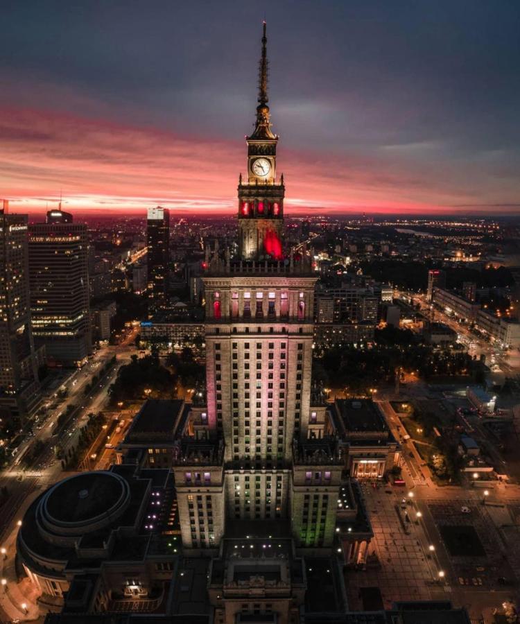 Super Apartament Grey Centrum 2X Metro Fast Wifi 300 Mbs Netflix Appletv Smarttv Spotify Panorama Miasta Warsaw Ngoại thất bức ảnh